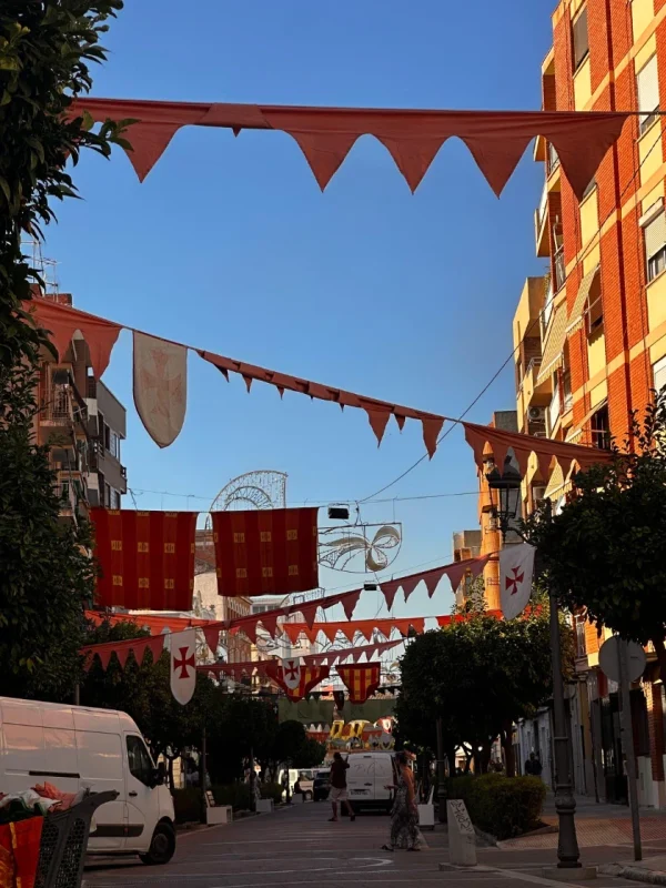decoración aerea de calles