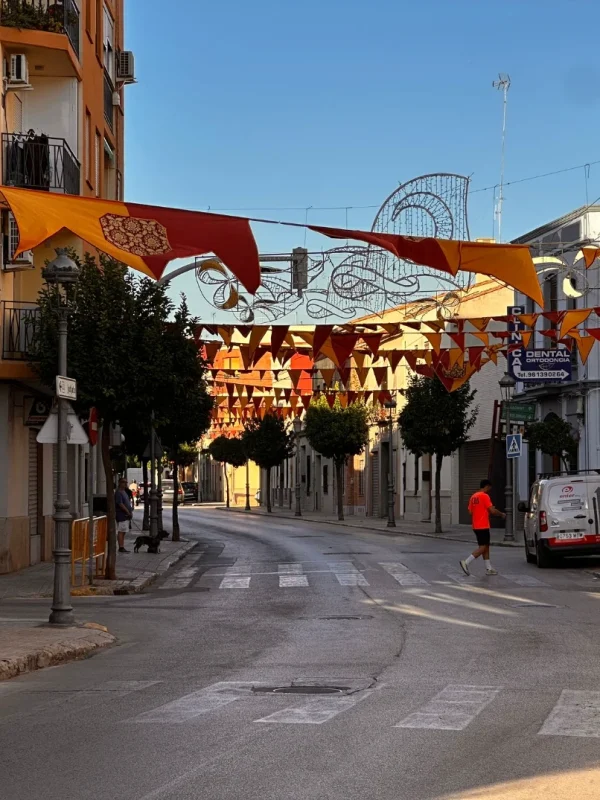 decoración aerea de calles