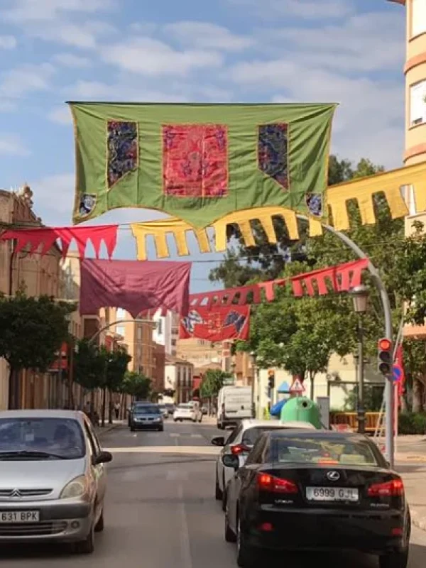 decoración aerea de calles