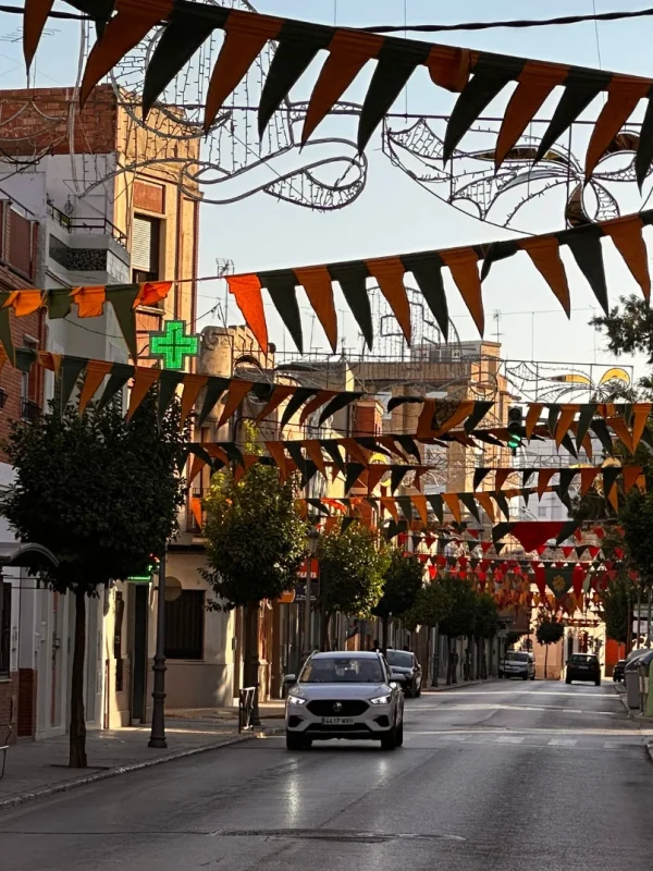 decoración aerea de calles