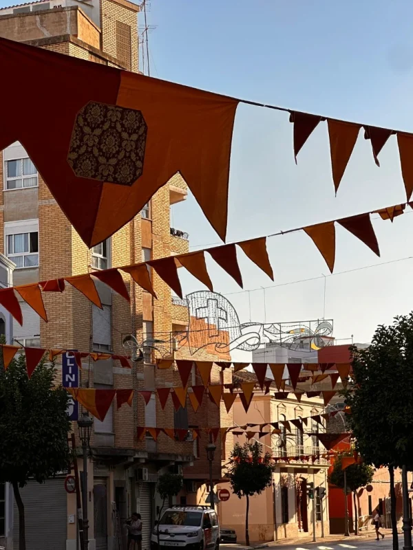 decoración aerea de calles