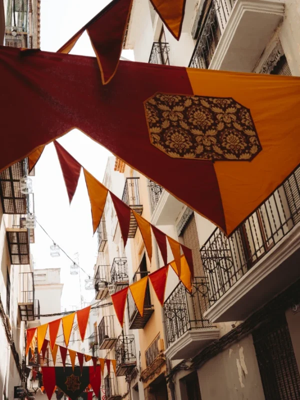 decoración aerea de calles