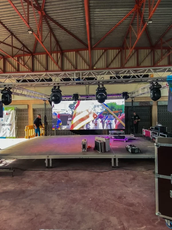 equipo de luces y sonido