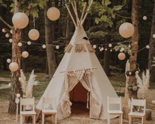 Campamento de siestas y marionetas